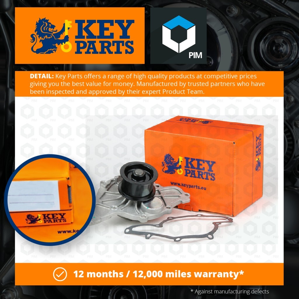 Water Pump fits AUDI A6 C5 2.5D 97 to 05 AKE Coolant KeyParts 059121004A Quality