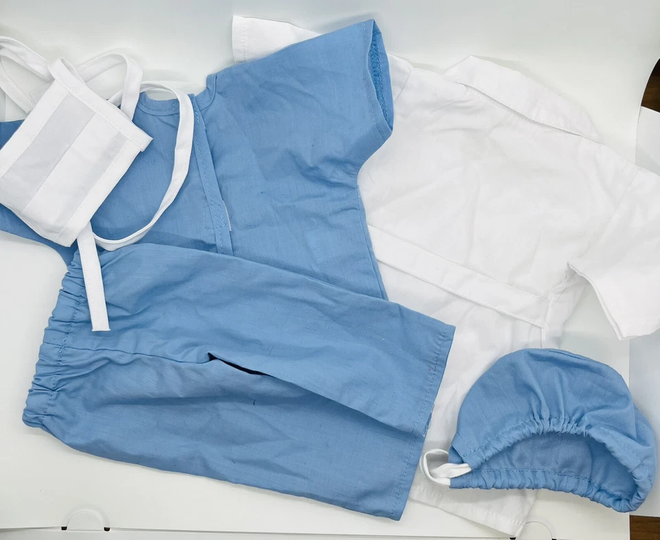 Ropa de muñeca para muñeca de 18" (6 trajes) trajes de baño, gimnasio, ballet, médico, vestido, etc. Foto 4 de 4