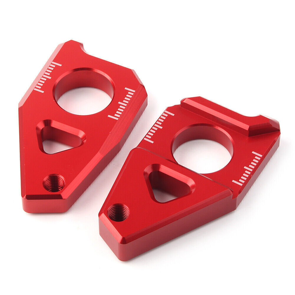 Axle Spindle Chain Adjuster Blocks For Yamaha YZF R1 FZ8 FZ1 TMAX 530