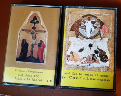 PADRE RANIERO CANTALAMESSA - 2 MUSIKKASSETTEN MC TAPE ORIGINAL AUDIOKASSETTEN