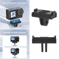 Accessories For DJI Action 3/4 Camera Magnetic Quick Release Mount Base Black