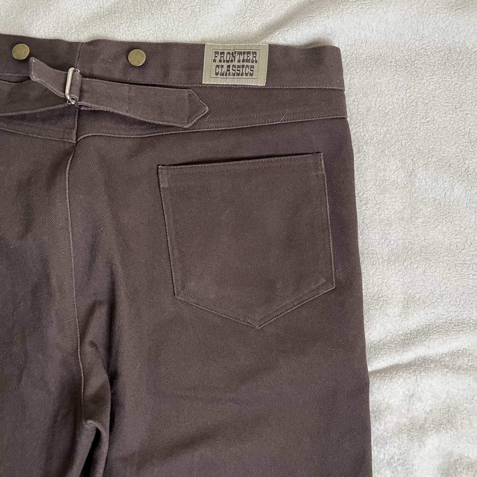 Frontier Classics Pants Button Fly Brown Canvas B… - image 16