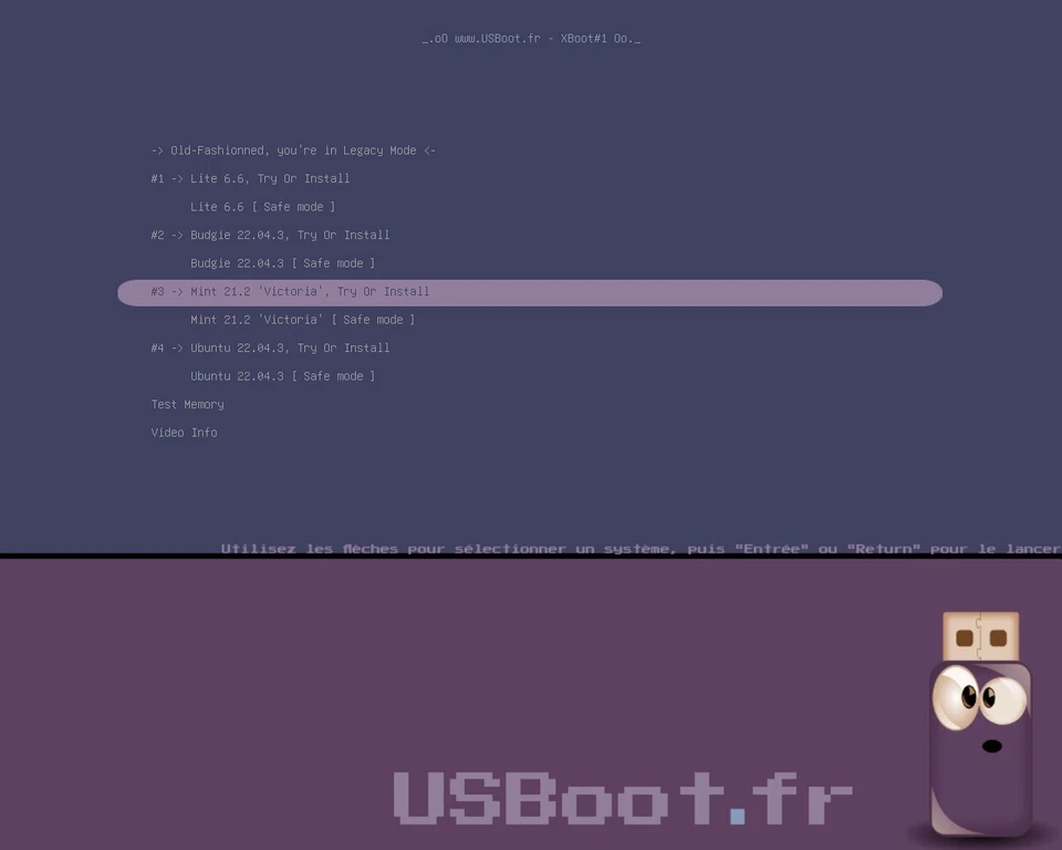 CLÉ USB BOOTABLE LINUX UBUNTU 22.04.3 + MINT 21.2 + LITE 6.6 + BUDGIE 22.04.3 - Photo 3/4