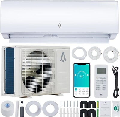 9000 BTU Ductless Mini Split Air Conditioner Heat Pump AC w/ Energy Star