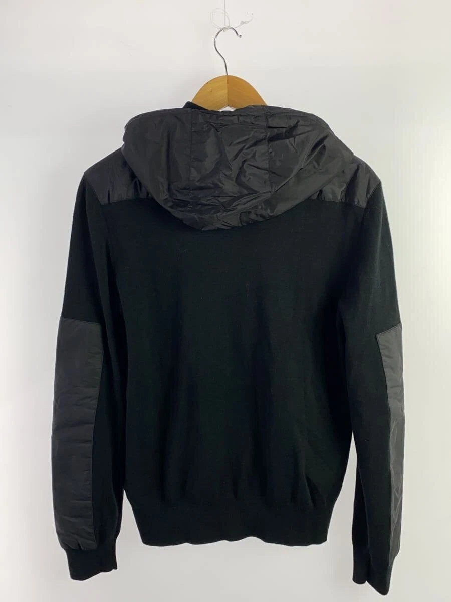 PRADA Felpa con Cappuccio Zip 21AW Docking Jacket 48 Lana Nero UMG107