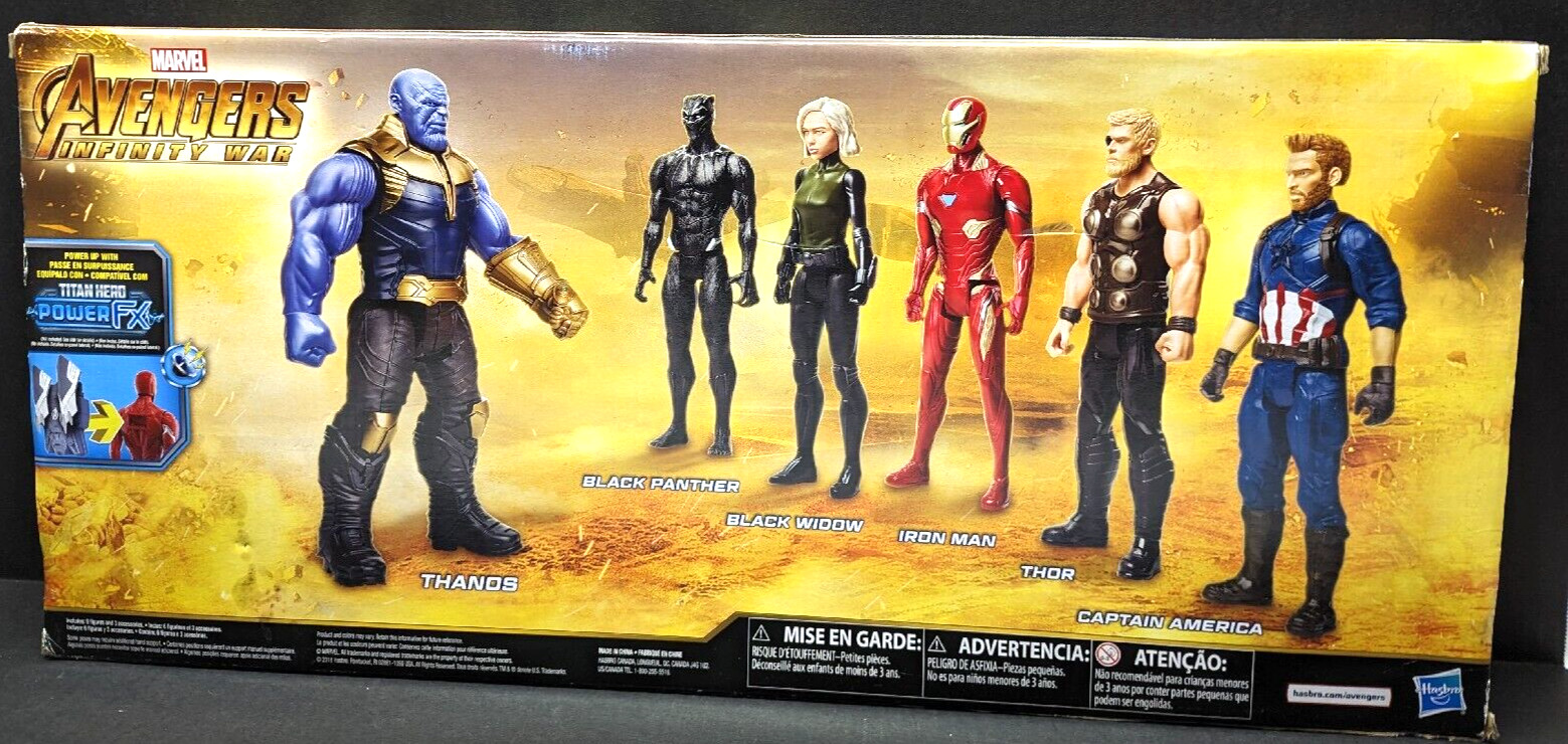 Marvel Avengers Infinity War Titan Hero Collection Figures 6 Pack