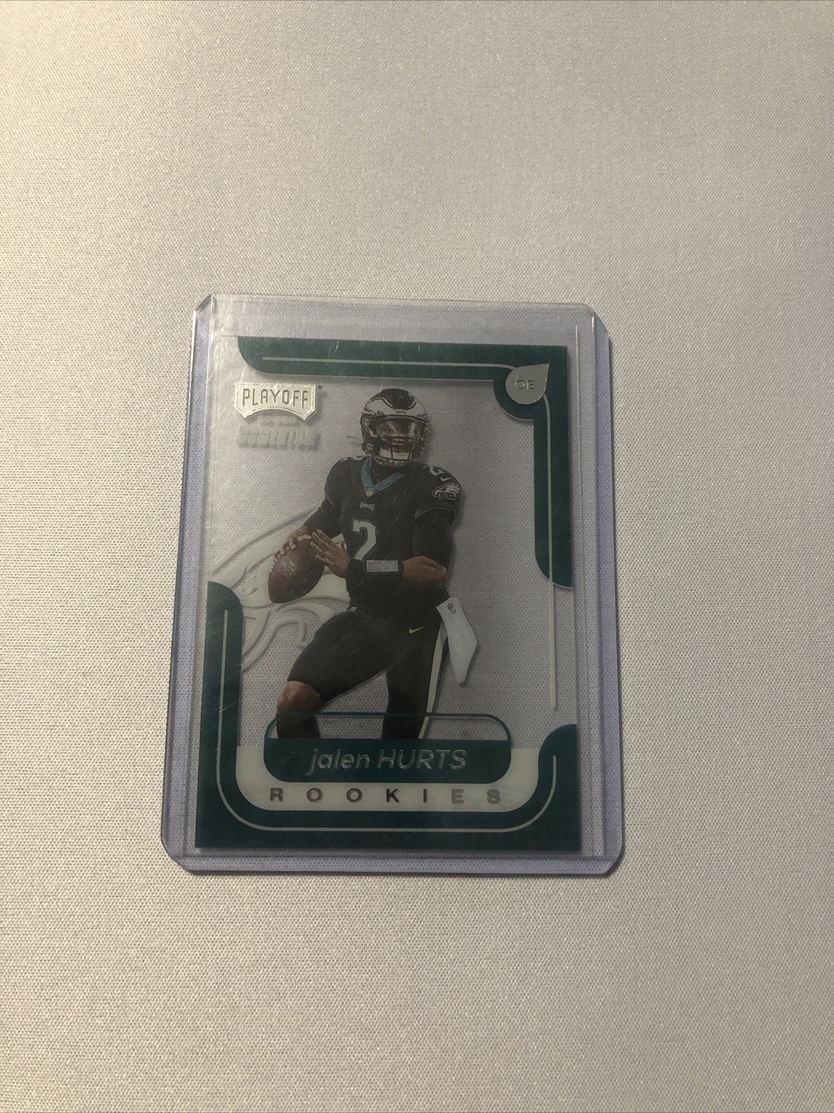 2020 Panini Chronicles Jalen Hurts Playoff Momentum Acetate Rookie Card #M-18 RC