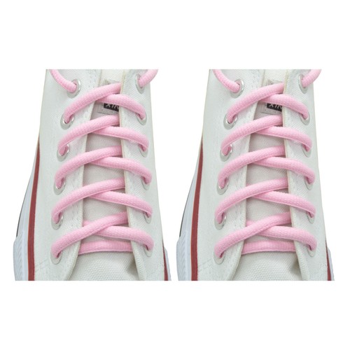 Oval 45" Sport Athletic Sneakers Strings "Light Pink" Shoelaces - Picture 3 of 4