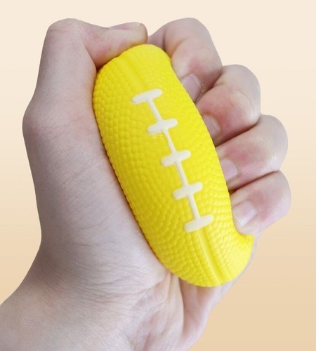 Finger Grip Strength Ball - Hand Stress Reliever and Trainer-Yellow - Picture 3 of 6