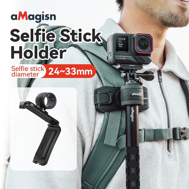 aMagisn For Insta360/DJI/GoPro Action Camera Backpack Selfie Stick