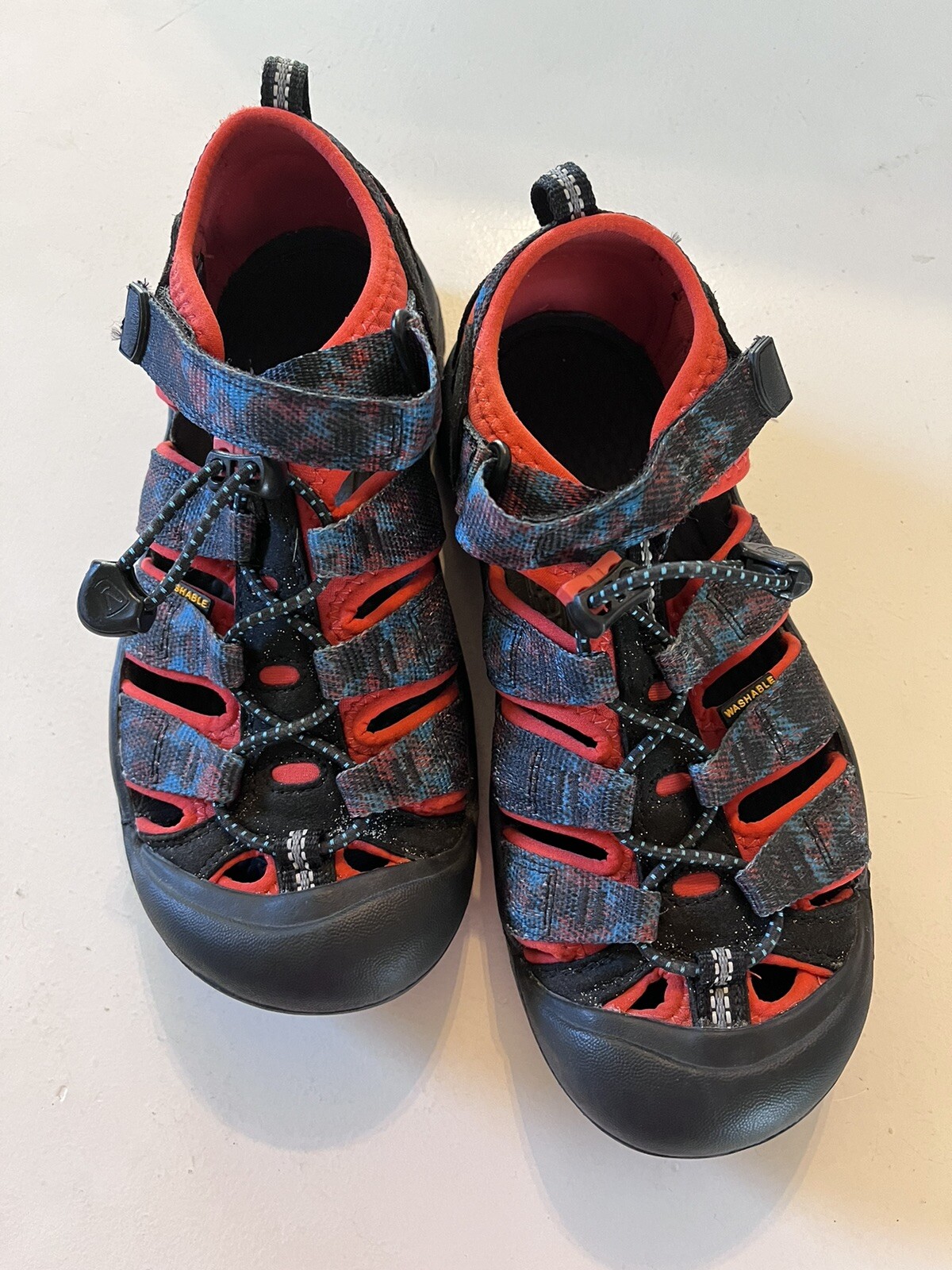 Scarpe KEEN Newport H2 bambini blu rosso sandali escursionismo impermeabili taglia 3