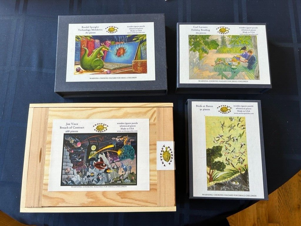 Lot 4 Artifact Wooden Puzzles eBay