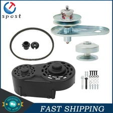 40 Series Torque Converter Pulley Driver Driven Clutch Kit Belt For Go Karts New