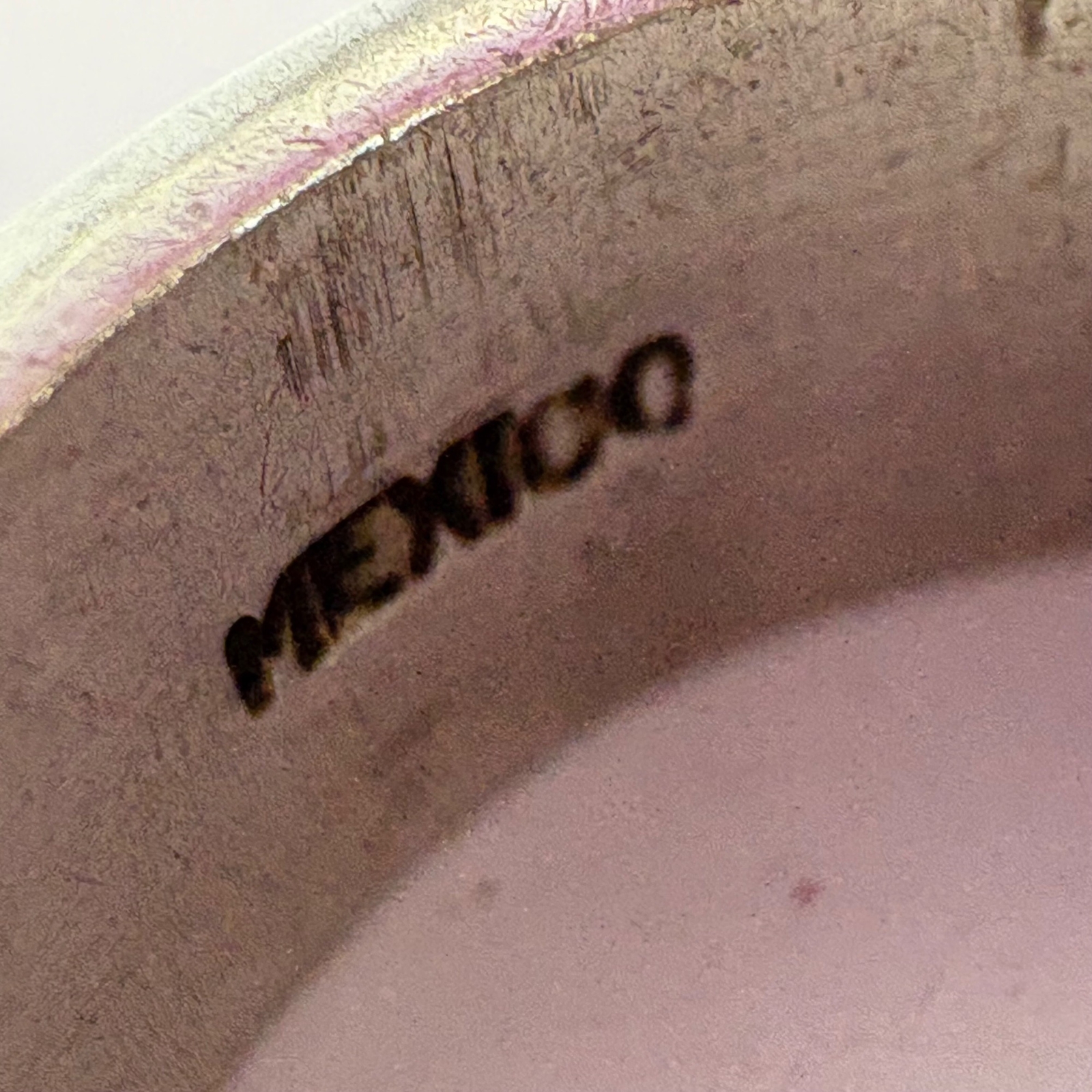 VTG Solid Sterling Silver 925 Chain Oval Link Tex… - image 9