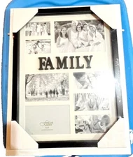 Fetco Home Decor Stonington Family Collage 13 X 17 Photo Picture Black Frame NIB