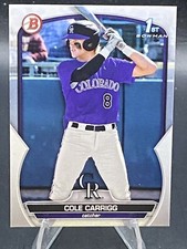 2023 Bowman Draft #BD-151 Cole Carrigg
