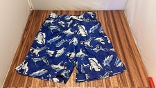 Boys Medium 7/8 Place Sport Swim Trunks Swimwear Sharks
