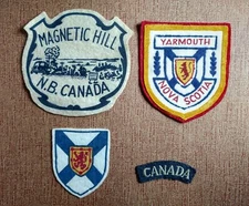 Canadian Patches Lot of (4) Magnetic Hill, Yarmouth Nova Scotia ++ Vintage