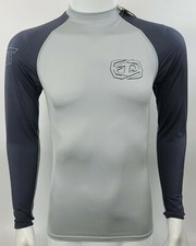  45 Jet Pilot Men's Mr. Corpo Long Sleeve Rashguard Grey/Black Size XS S M L XL