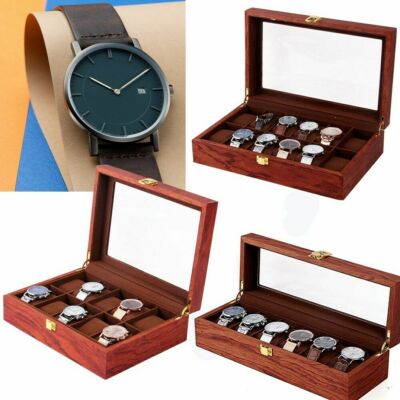 Watch Box 6/10/12 Slot Watch Box Watch Organizer Halter Display Aufbewahrungsbox
