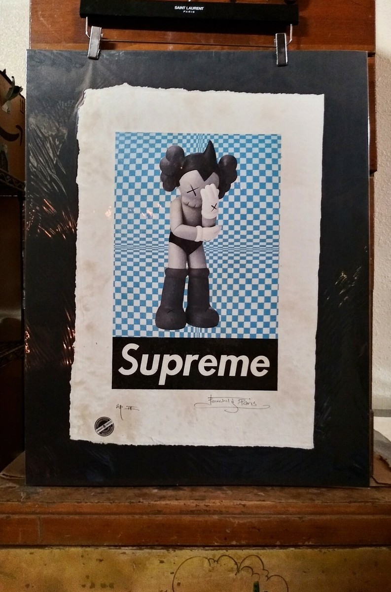 Astro Boy, KAWS, Supreme, Artist Proof, 22'x 15'x signed