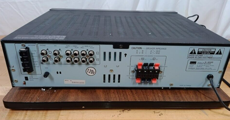 Vintage Sansui S-X500 Studio Quartz Synthesizer Audio Receiver