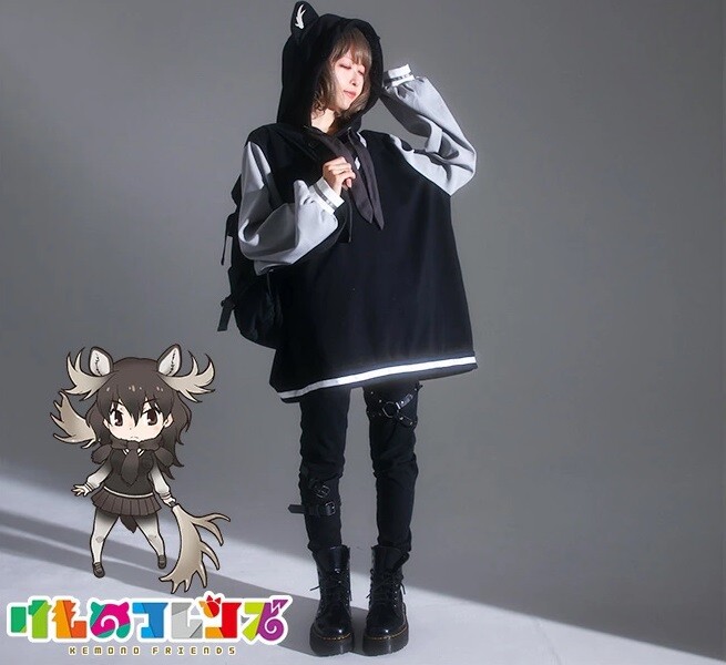 Kemono Friends Moose Motif Hoodie Japan Limited Cosplay New | eBay
