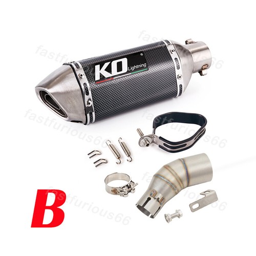 For CF-moto Papio 125 2023 Slip On Exhaust Middle Link Pipe Muffler Tips Escape - Picture 5 of 12