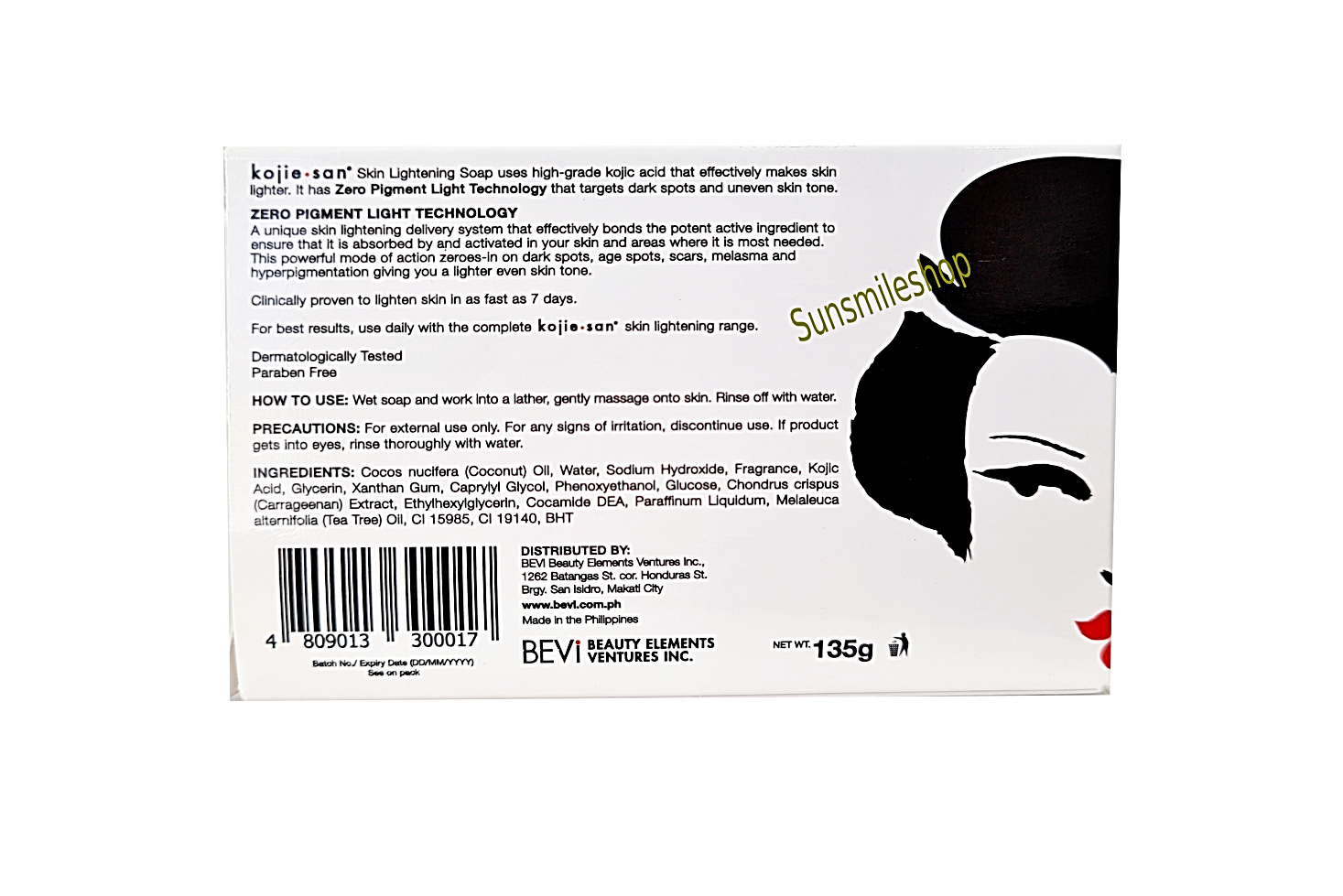 CLEARANCE 5 x Kojic Acid Soap Bar Kojie San SOAP Skin Lightening 135g