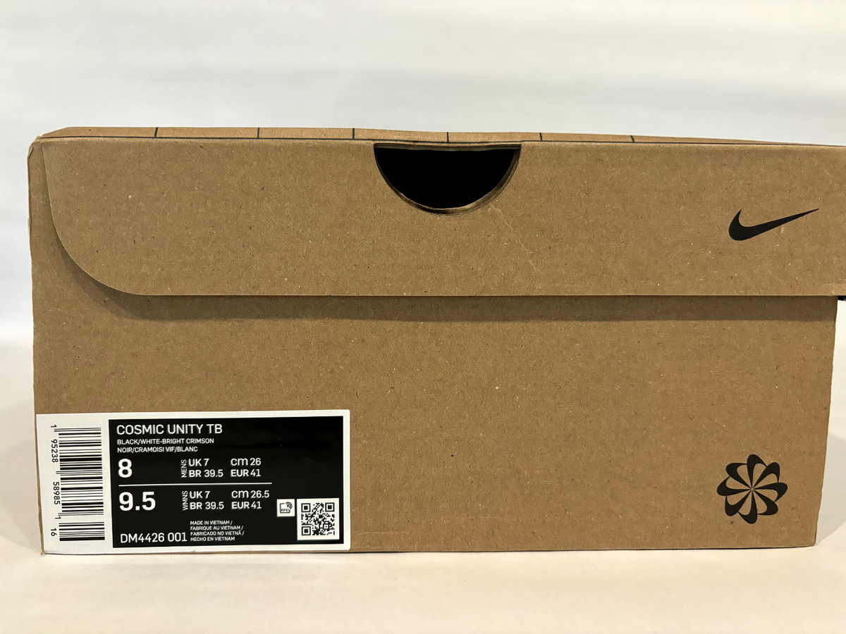 Size 8 - Nike Cosmic Unity TB Black White for sale online | eBay