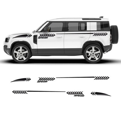 Pegatinas franja lateral Huella compatible con Land Rover Defender
