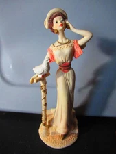 Vintage Artmark Marlo Collection Figurine  Victorian Lady with Dove  10”