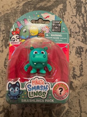 Pinata Smashlings Series 1, Pack Figure W/ DLC Code, Drake Hippo, New Box Damage
