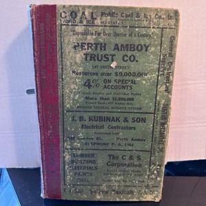 1930 Polk's City Directory for Perth Amboy NJ New Jersey
