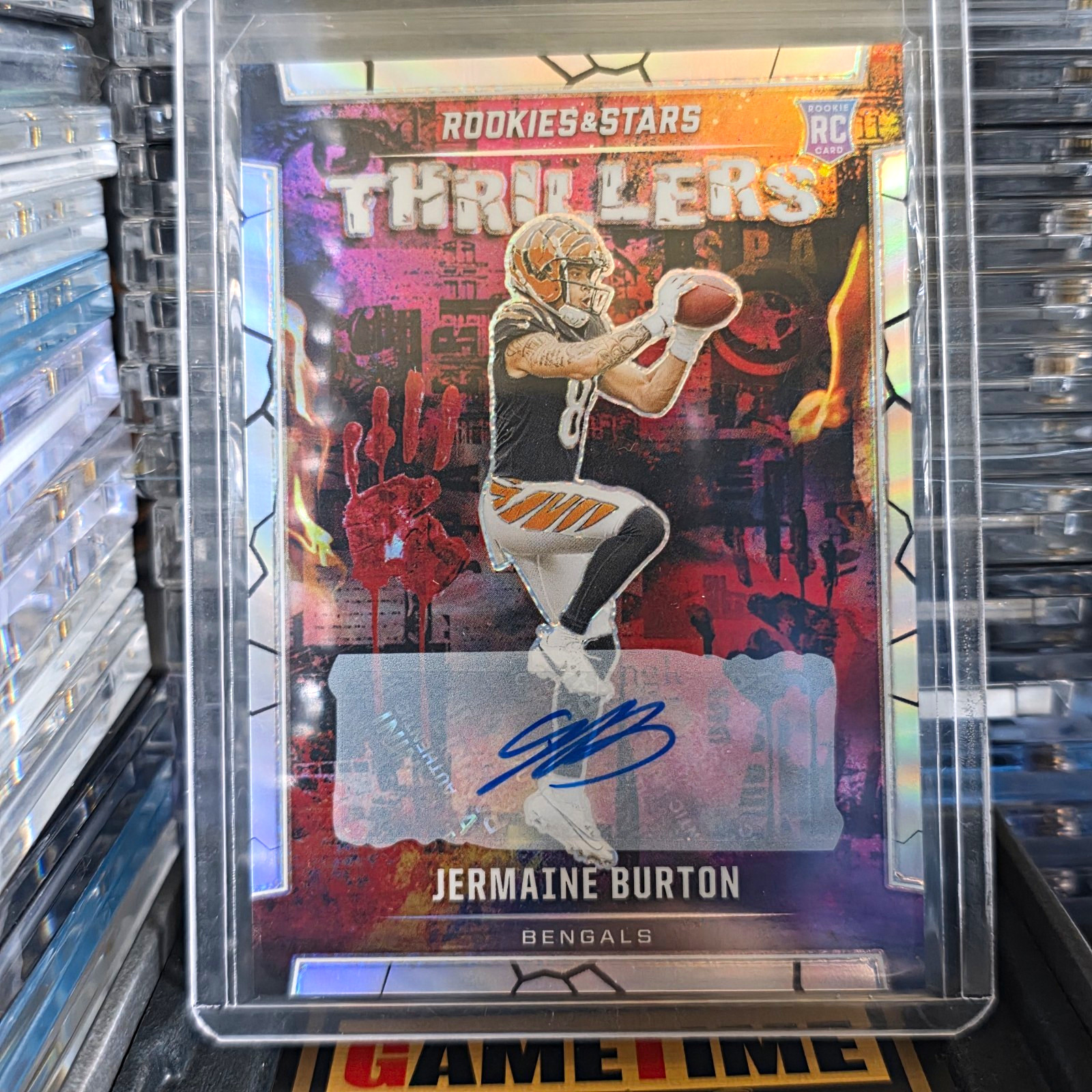 Jermaine Burton Panini Rookies & Stars Thrillers #TJBN Autograph