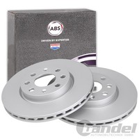 2X A.B.S. Bremsscheiben 257Mm Vorne Passend FüR Fiat Grande Punto Opel Adam