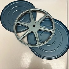 Blue and Gray Metal Film Reels