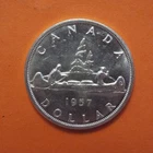 1957 CANADA Silver Dollar BU Cond - Three Water Lines