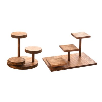 Holz Kuchen Ständer Cupcake Turm Leicht Aufbewahrung Organizer Regal Holz Pflanze