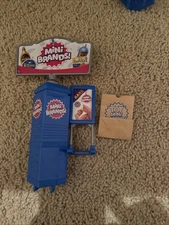3 ZURU Mini Brands Mini Mart Sign w/ Grocery Store / Bag/ Rare Stand Works Lot