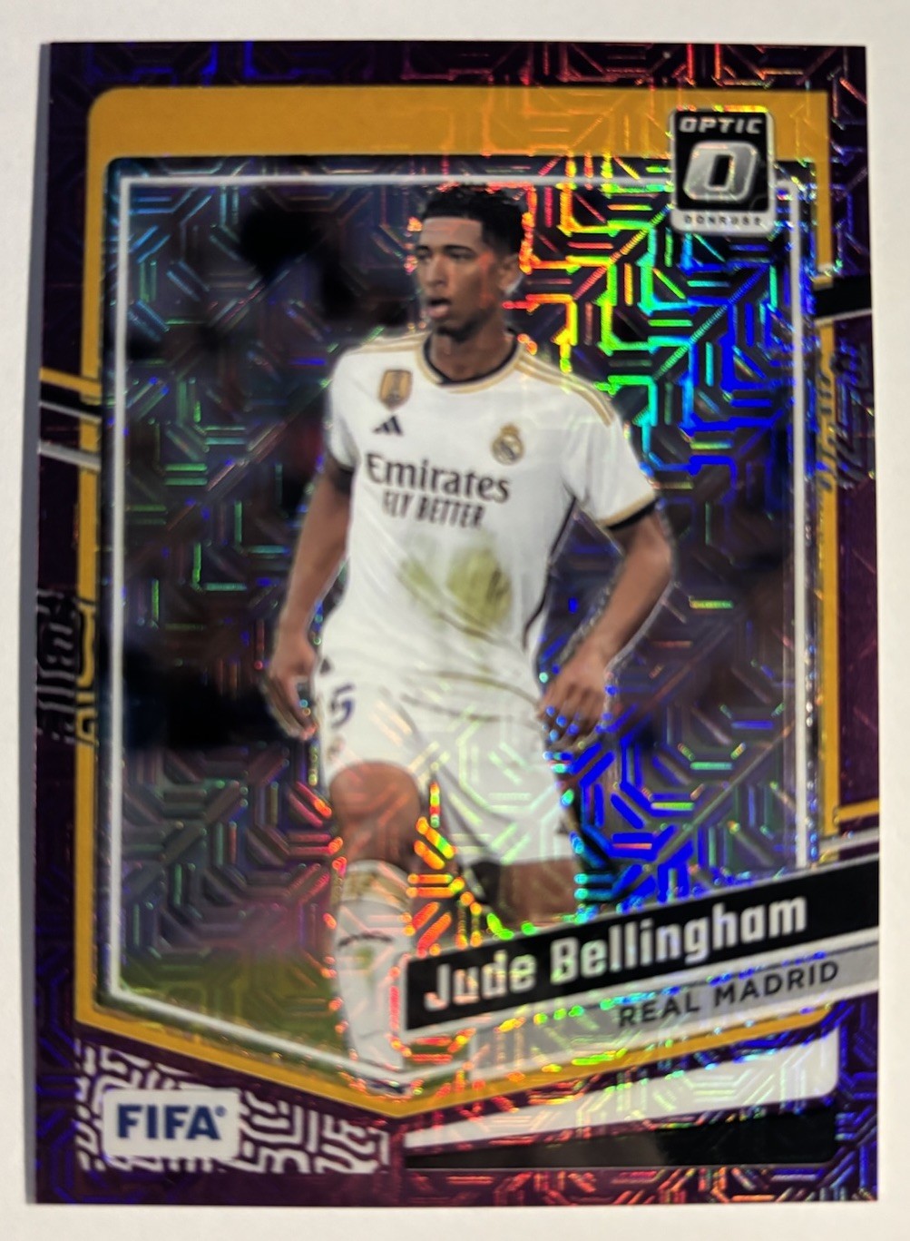 Jude Bellingham 2023-24 Panini Donruss Optic Purple Mojo Prizm /25