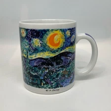 Chaleur Masters Collection D. Burrows Coffee Mug Cup Van Gogh STARRY NIGHT
