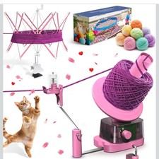 Electric Yarn Winder  Swift Combo - Adjustable Speed for Knitting Pink 