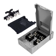 240V 30A Fused Outdoor AC Disconnect Switch , Pull-Out Design, 2-Pole 1-Phase...