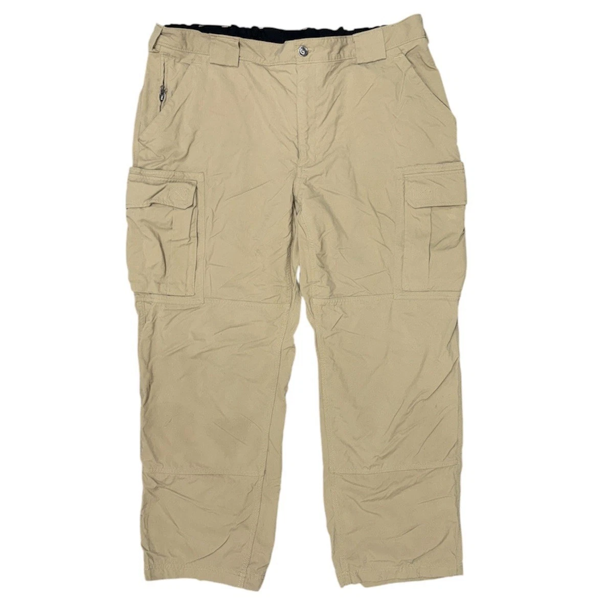 Duluth Trading Co Cargo Pants Khaki Nylon Mens 2XL Outdoor Tactical Utility Hike