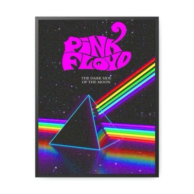 Pink Floyd The Dark Side Of The Moon Prism Psychedelic Rock Wall Art Poster