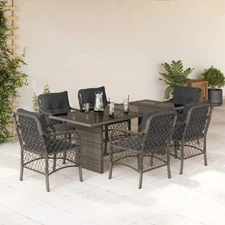  Garden Dining Set Grey
