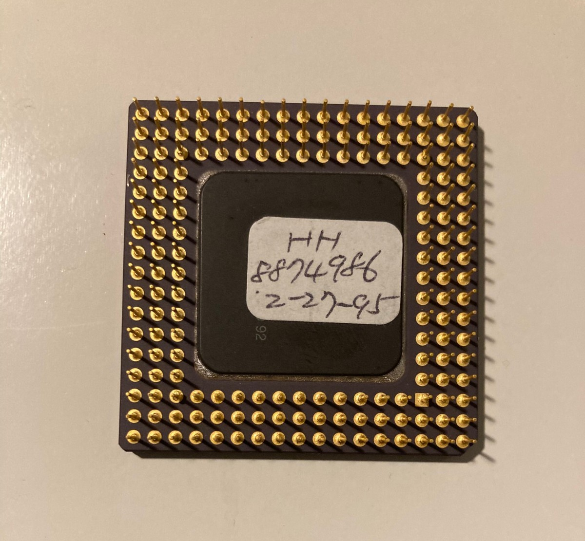 Vintage Intel i486 SX A80486SX-25 SX679 CPU Processor for sale