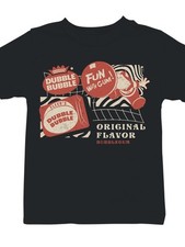 Officially Licensed Dubble Bubble Retro Gum Packaging Design Youth's T-shirt