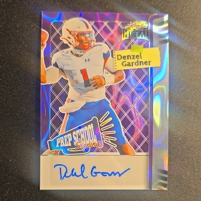 Leaf 2025 Metal Purple Prismatic Denzel Gardner #PS-DG1 Prep School Auto 3/7
